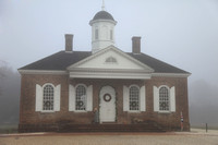 Courthouse in fog