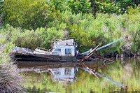 Old Shrimp Boat in marsh